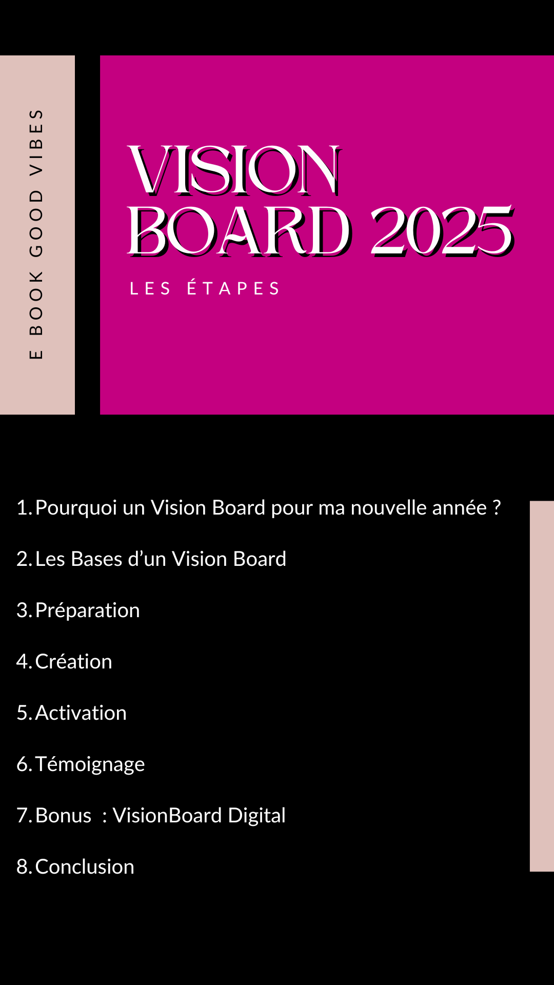 E-Book Vision Board 2025 !